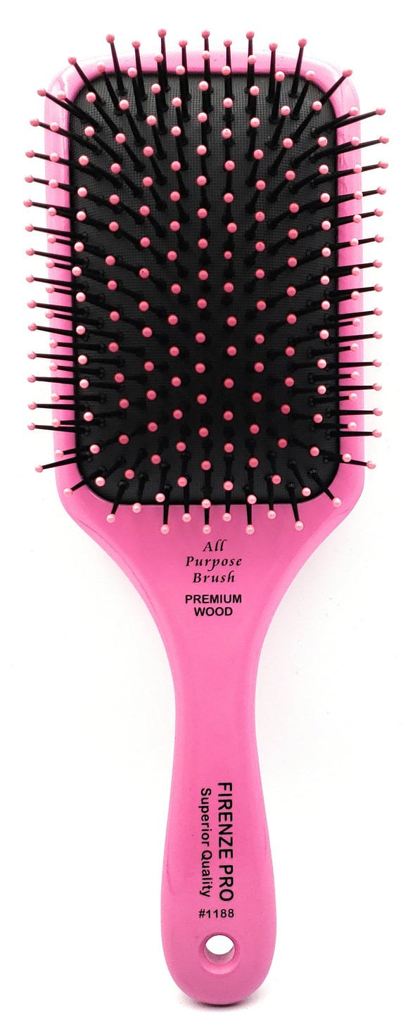 All-Purpose Rectangular Paddle Brush - Pink