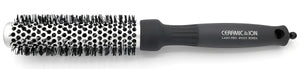 Long Barrel Ceramic Ionic Thermal Brush Silver/Black