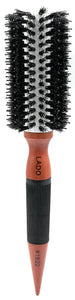 Boar + Nylon, White Ceramic Barrel Round Brush