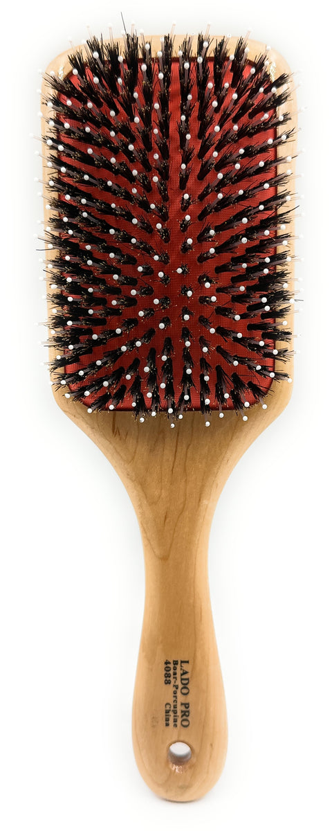 Boar + Nylon Rectangular Paddle Brush – LADO PRO