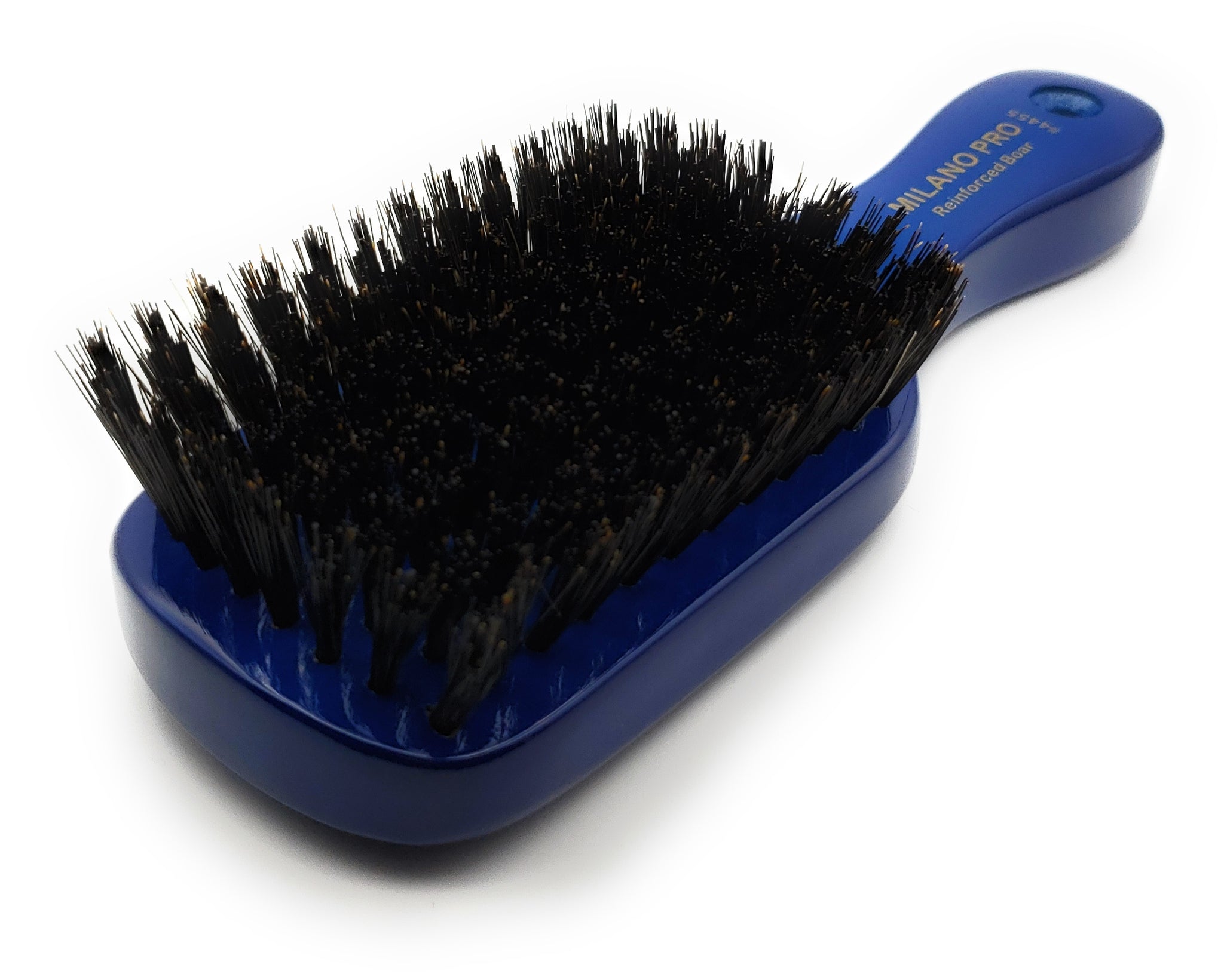 Milano Pro Boar Bristle 8 Row Reinforced Club Wave Brush 4455